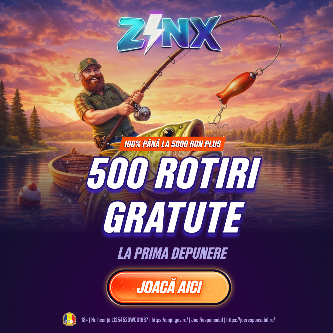 Zinx Casino — 100% până la 5000 RON plus 500 rotiri gratuite
